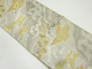 リサイクル　24金九百錦 古都の四季模様織り出し袋帯